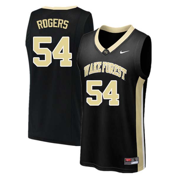 Men #54 Rodney Rogers Wake Forest Demon Deacons College Basketball Jerseys Sale-Black